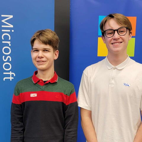 Tomáš Kalhous a Vílém Pešek - vybráni do Microsoft STC 2023