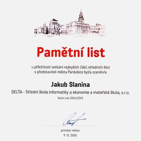 Jakub Slanina - 2. místo na Mezinárodním robotickém dnu v Praze