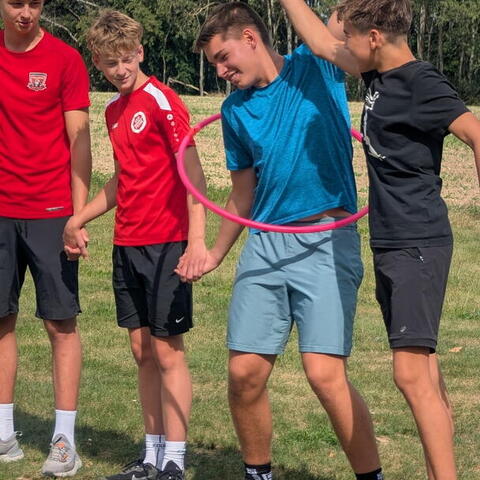 Jak rychle projde řada obručí?