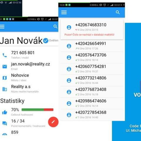 Volá makléř - projekt pro Českou asociaci pro nemovitosti | autoři: Filip Botai a Michal Havelka