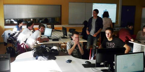 Při společné práci s francouzskými studenty