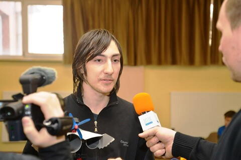 Tomáš Mayer s Jakubem Slaninou prošli homologací robota Delta Fíííí. V dalších bojích však již neuspěli.