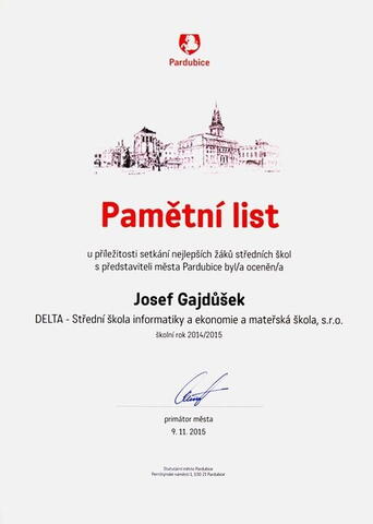 Josef Gajdůšek - Grand Winner Google Code-In 2014 (mezinárodní soutěž v programování studentů do 17-ti let)