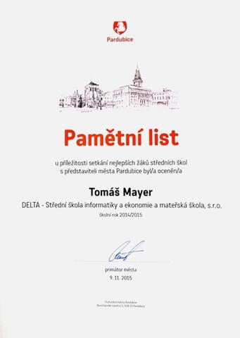 Tomáš Mayer - 2. místo na Mezinárodním robotickém dnu v Praze
