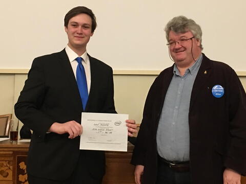 Luboš Zápotočný získal zvláštní cenu Intel Excellence in Computer Science Award