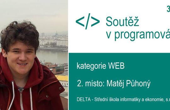 2. místo v celostátním kole Soutěže v programování MŠMT - 2021