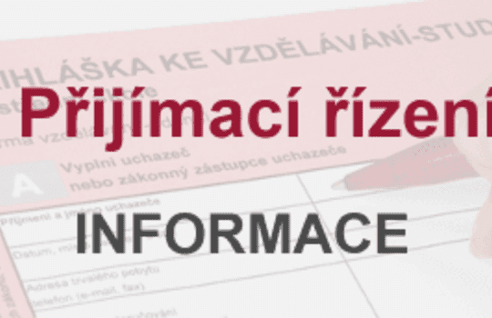 Výsledky přijímacího řízení pro školní rok 2020/21