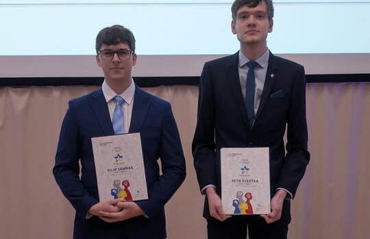 Mladý talent Pardubického kraje pro rok 2024-25 získali Petr Švestka a Filip Semrád