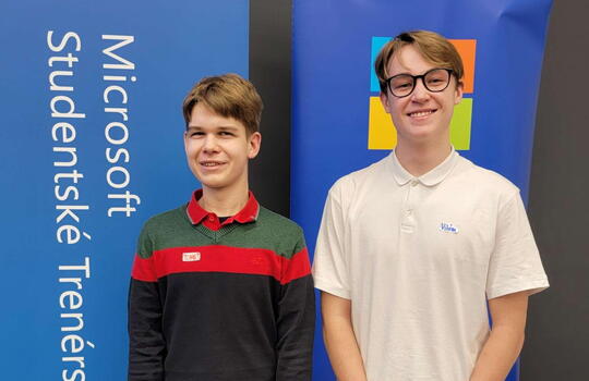 Do Microsoft Student Training Centre byli vybráni další dva studenti