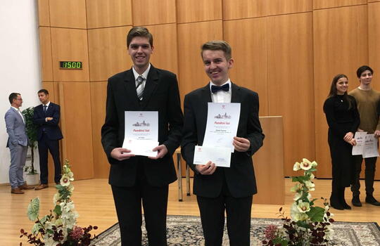 Předávání ocenění magistrátu města Pardubice 2018/19
