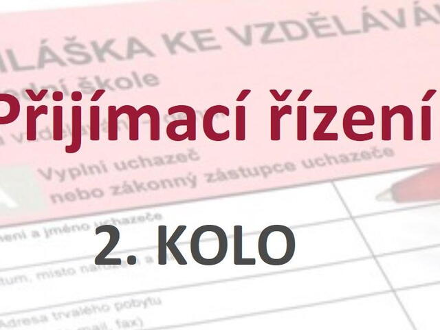 Přijímací řízení 2019/20 - 2. kolo