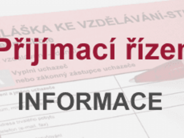 Výsledky přijímacího řízení pro školní rok 2020/21