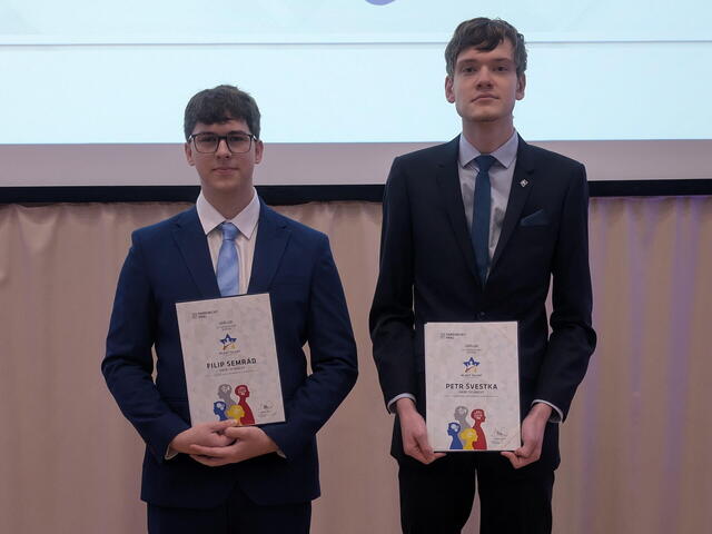 Mladý talent Pardubického kraje pro rok 2024-25 získali Petr Švestka a Filip Semrád