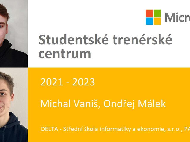 2 studenti vybráni do Microsoft Student Training Centre