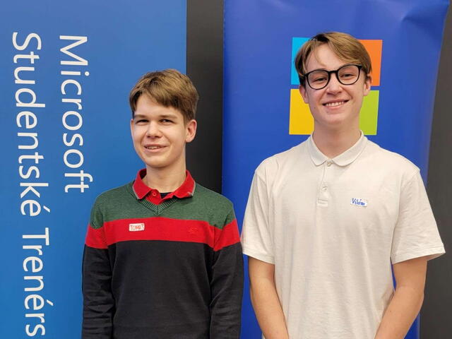 Do Microsoft Student Training Centre byli vybráni další dva studenti